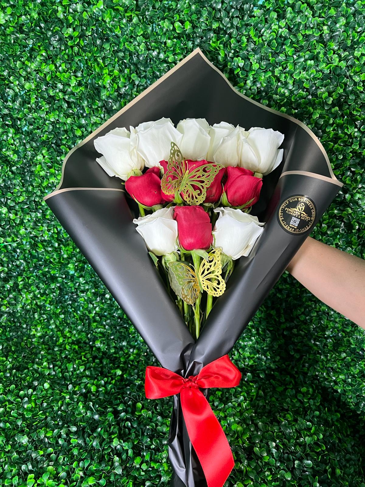 Upright Bouquet - forever roses store