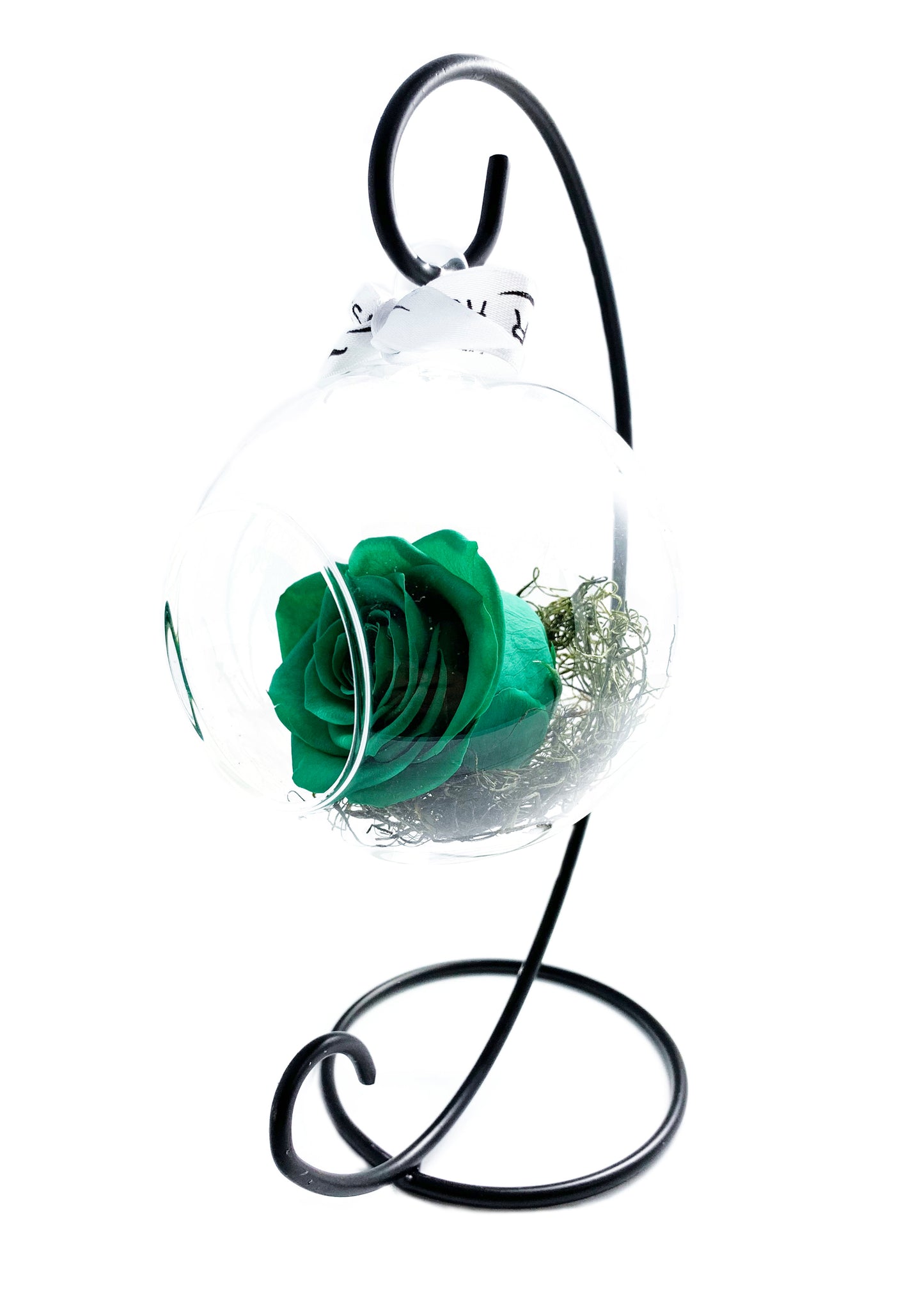 Swinging Globe - Single Preserved Rose - forever roses store