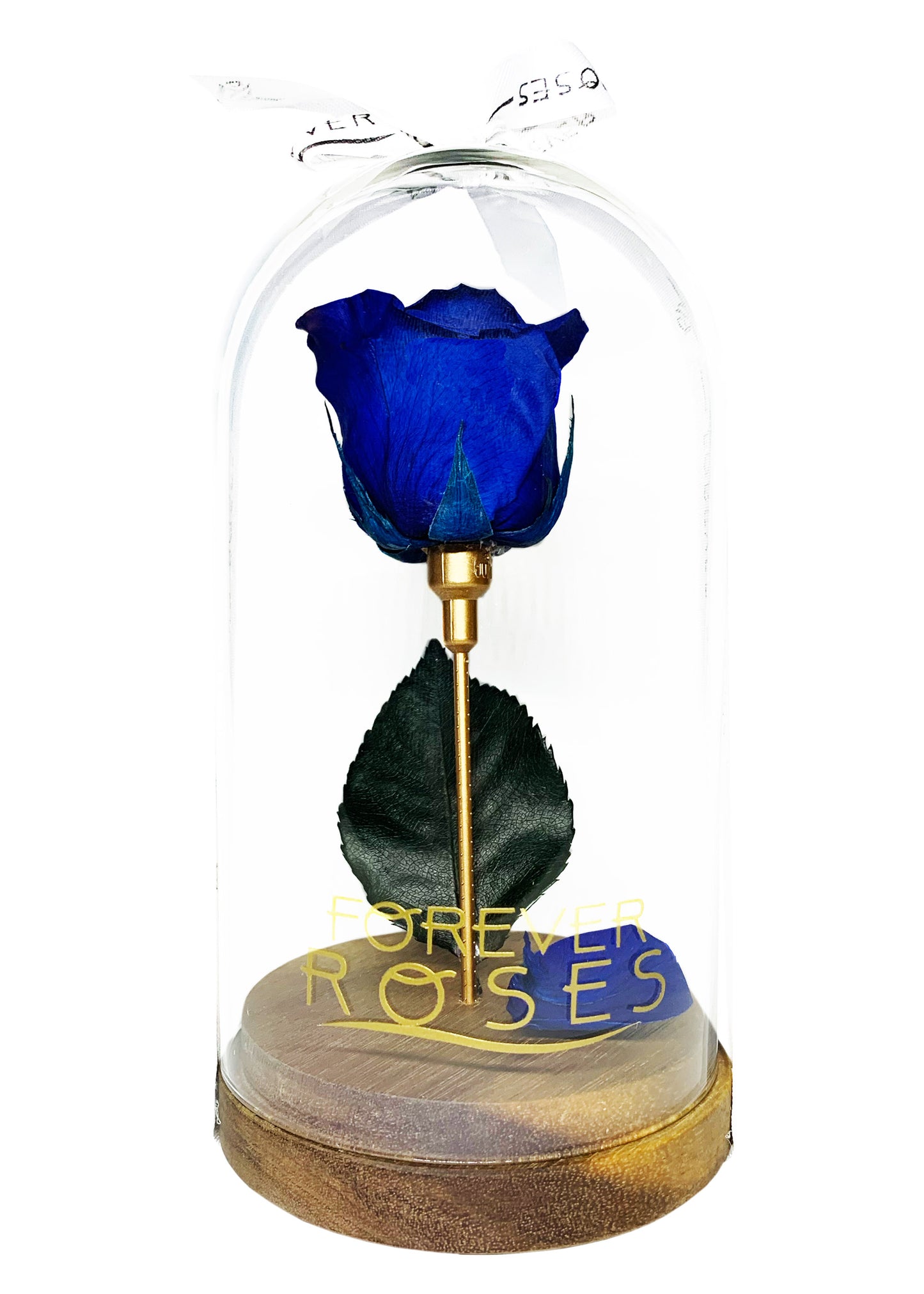 Glass Tall Dome - Single Preserve Rose - forever roses store