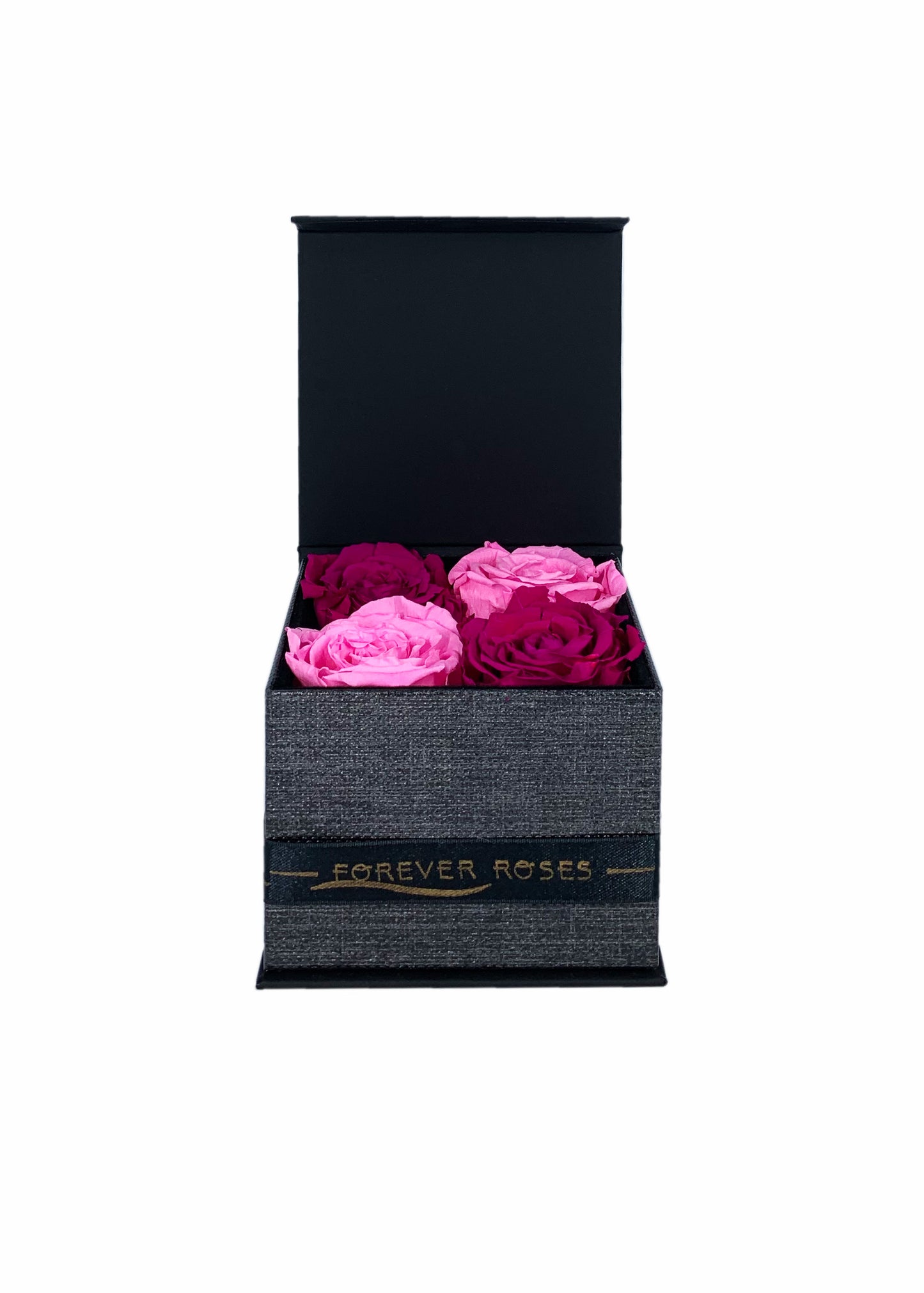 Gift Box - Four Preserved Roses - forever roses store