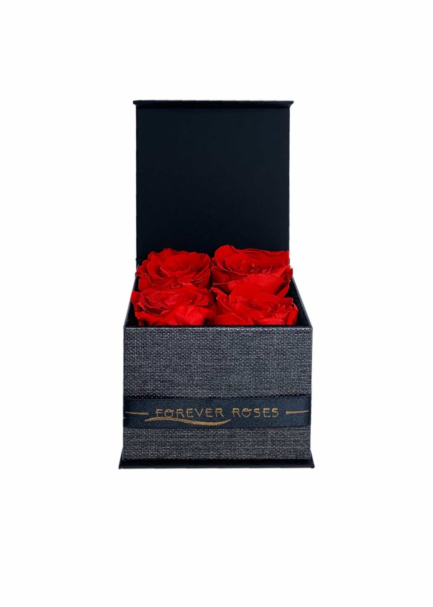 Gift Box - Four Preserved Roses - forever roses store