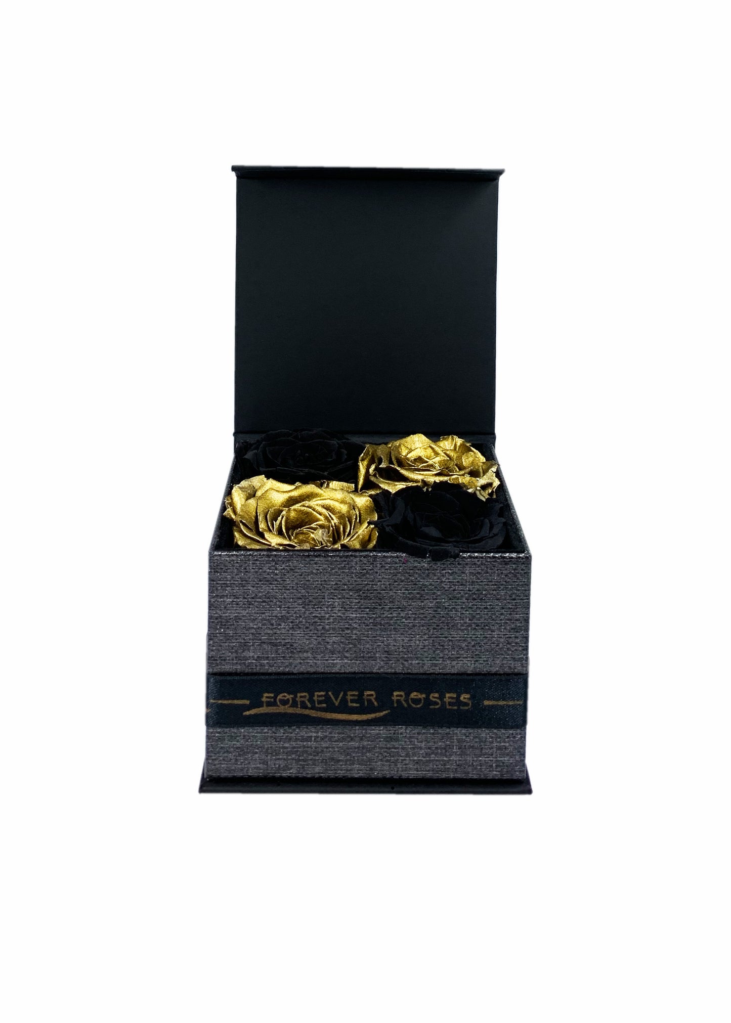 Gift Box - Four Preserved Roses - forever roses store