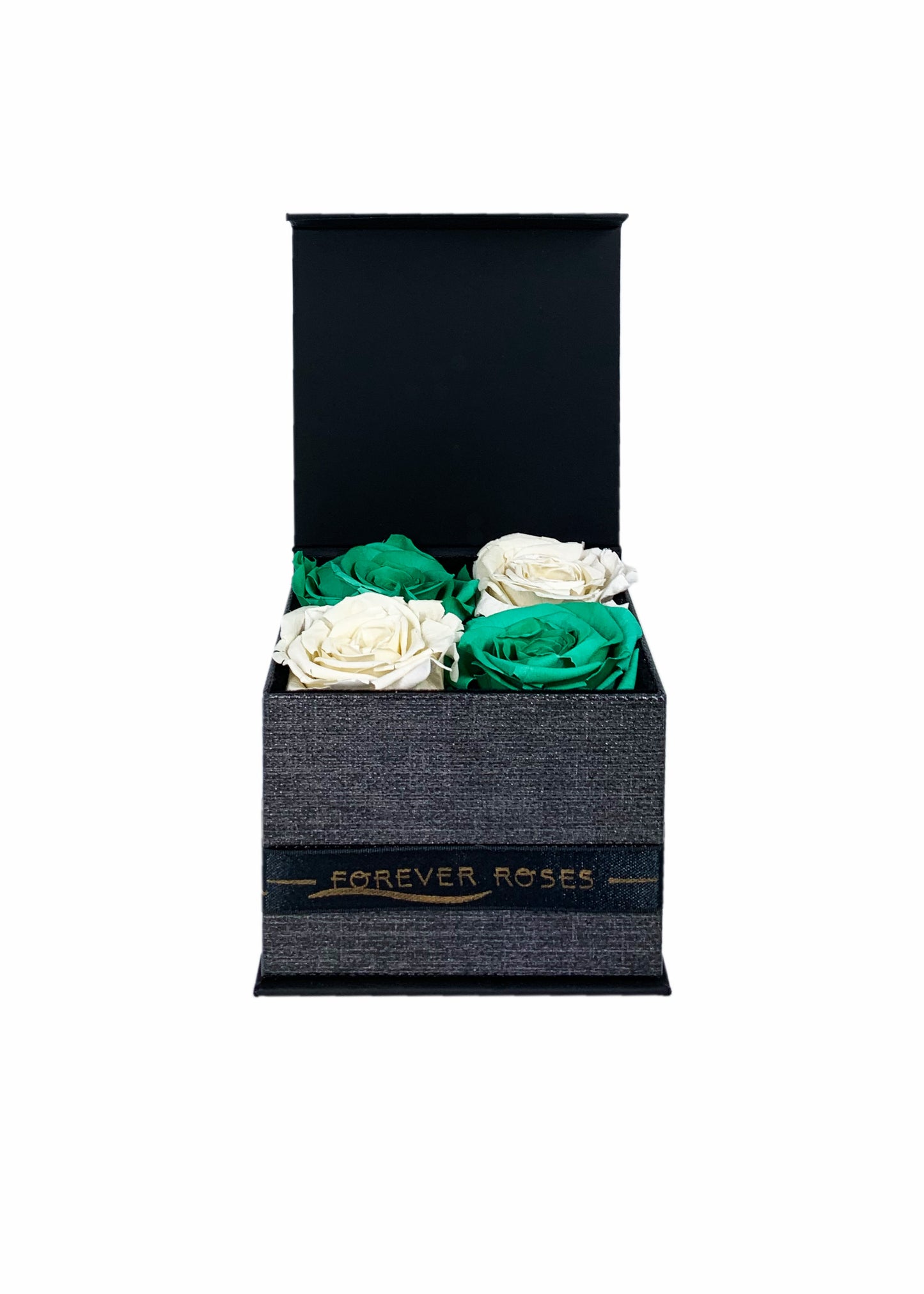 Gift Box - Four Preserved Roses - forever roses store