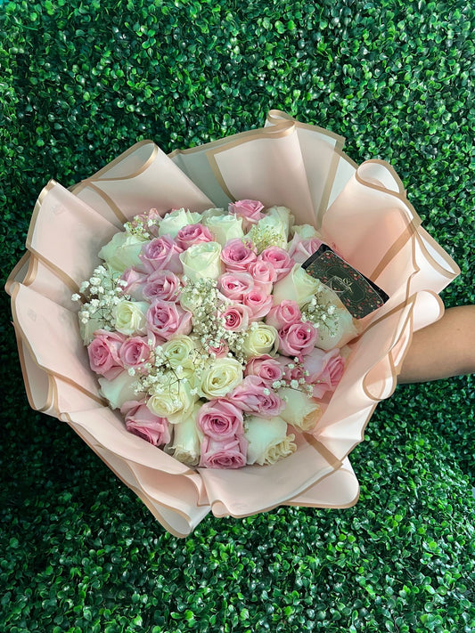 Pink Love Bouquet - forever roses store 