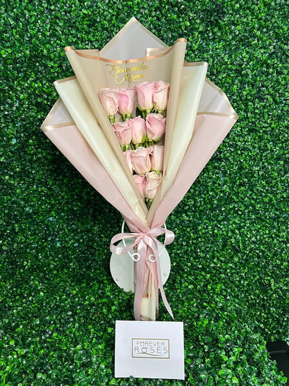 Pink Joy Bouquet - forever roses store 